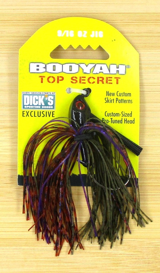 (6) Booyah Bait Company Top Secret Jig 9/16 PB&J/Purple BYTSJ9654 Brand