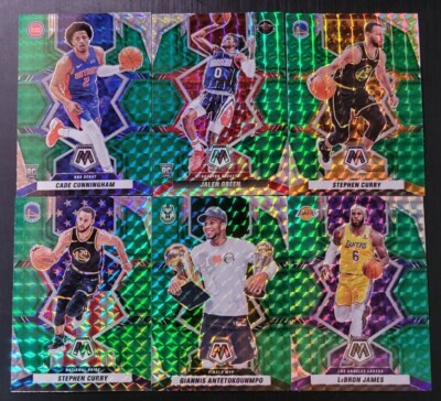 2021-22 Mosaic Basketball GREEN PRIZMS You Pick - 2 Card Minimum