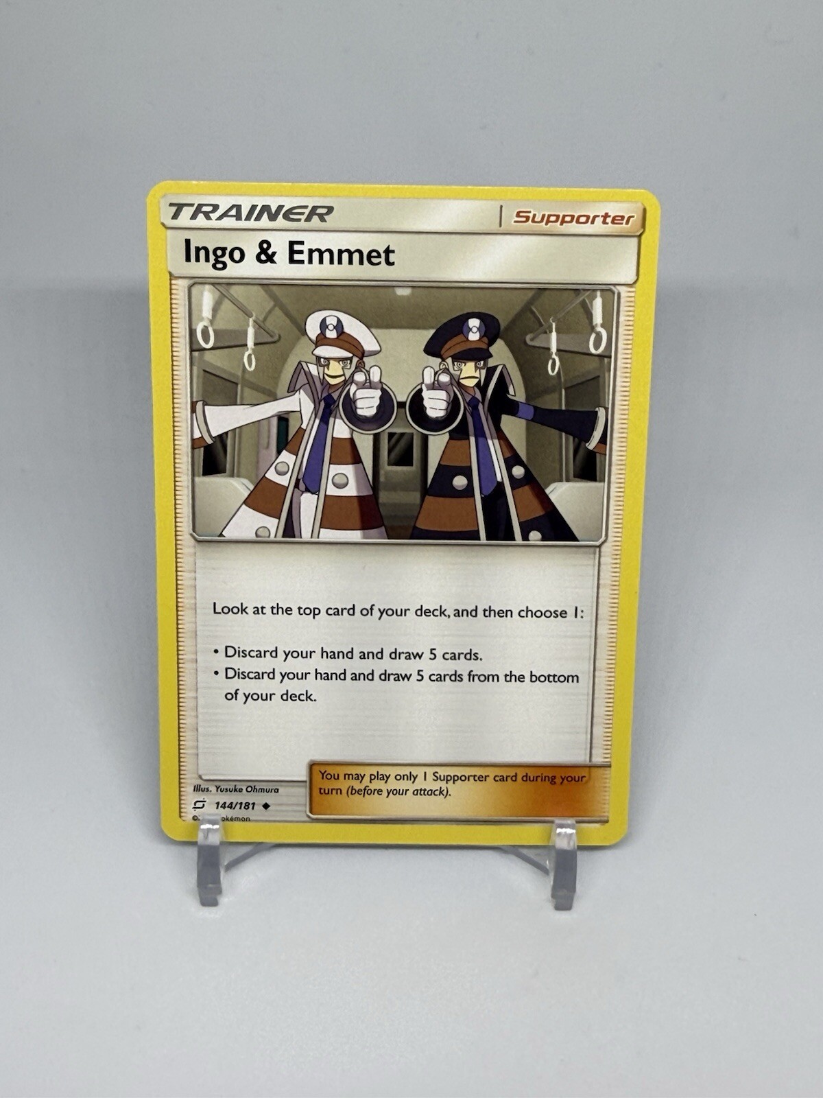 Ingo & Emmet #144/181 Sun & Moon Team Up Uncommon Pokemon 2019 TCG Card