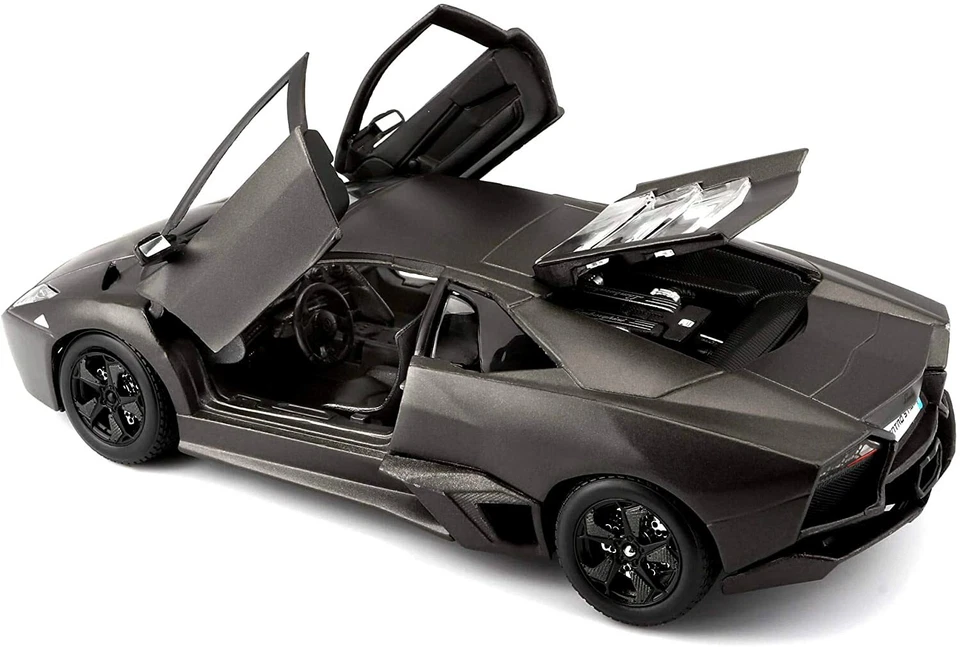 Bburago 18-21041 Modellino Lamborghini Reventón (Grigio Metallico, Scala 1:24 ) - Immagine 3 di 4