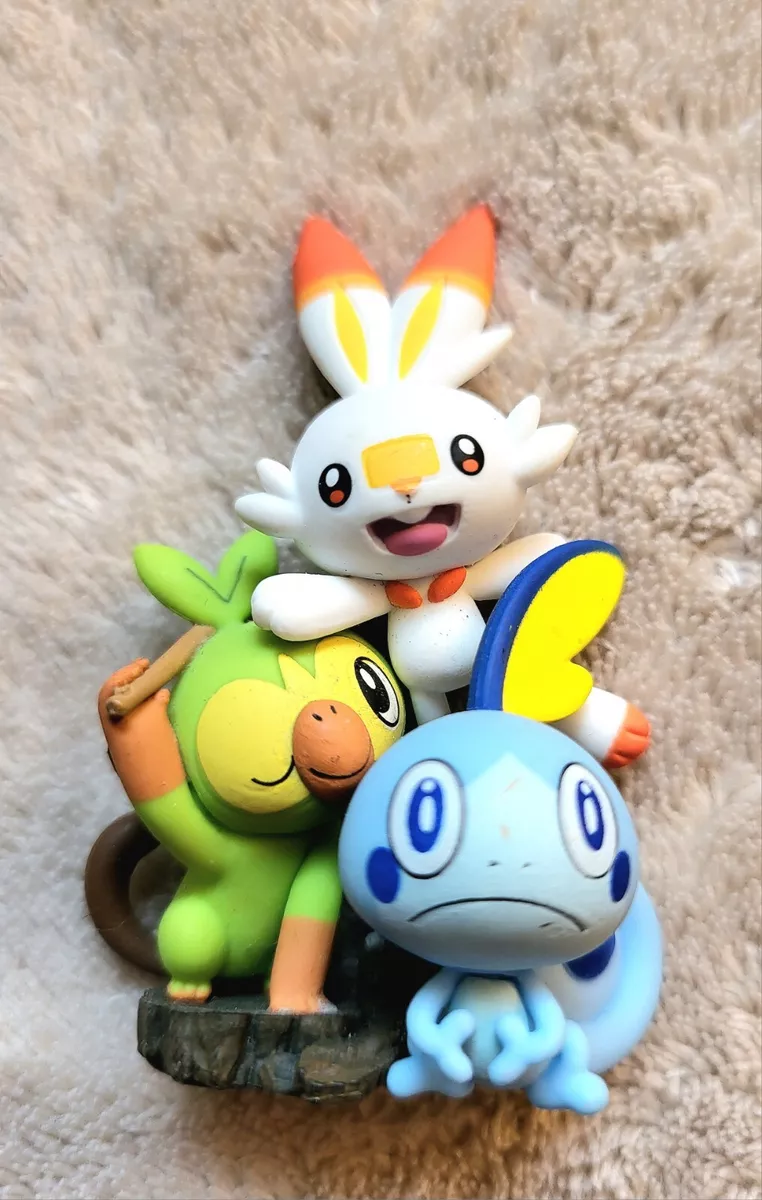 Pokémon Sword and Shield starters Sobble, Scorbunny and Grookey