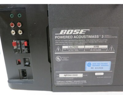Bose Powered Acoustimass Multimedia System W/ Two Single