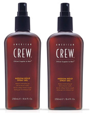 American Crew Medium Hold Spray Gel 8.45 Ounce Pack Of 2