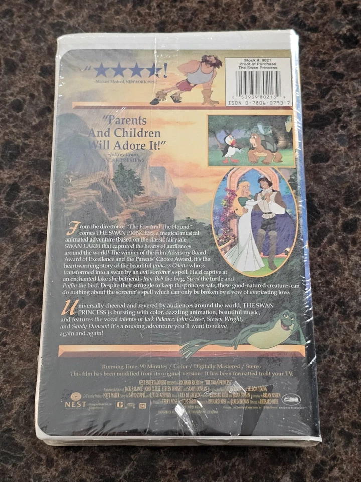 BRAND NEW Swan Princess (VHS; 1994) RARE Sealed OOP *SEE NOTE* Foto 3 de 3