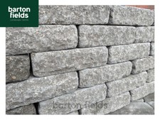 Garden Walling, Tumbled 229x100x65mm Grey Garden Walling, Pack 5m2, Delivered*
