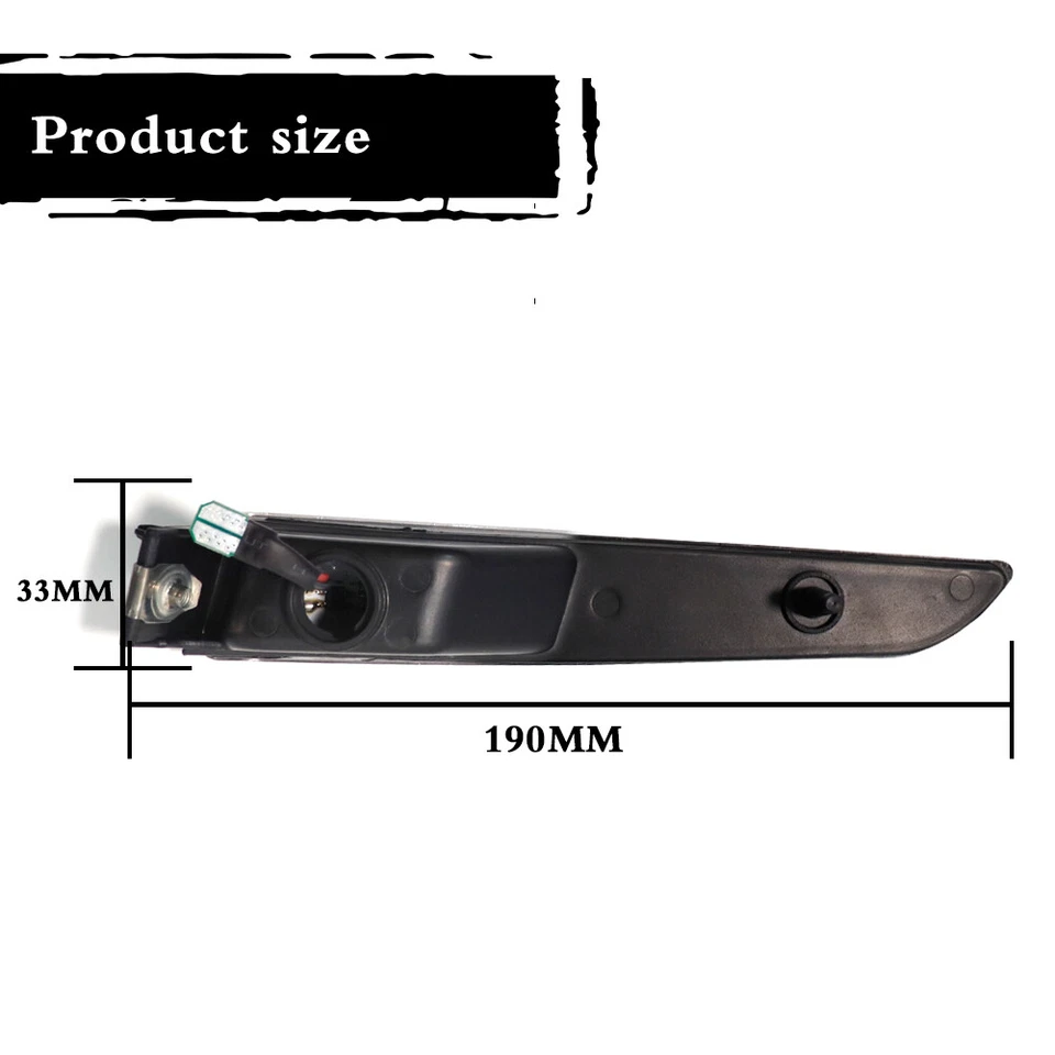 Luces de señalización laterales LED ámbar transparente para parachoques delantero Ford Fusion 2010-2012 Foto 4 de 4