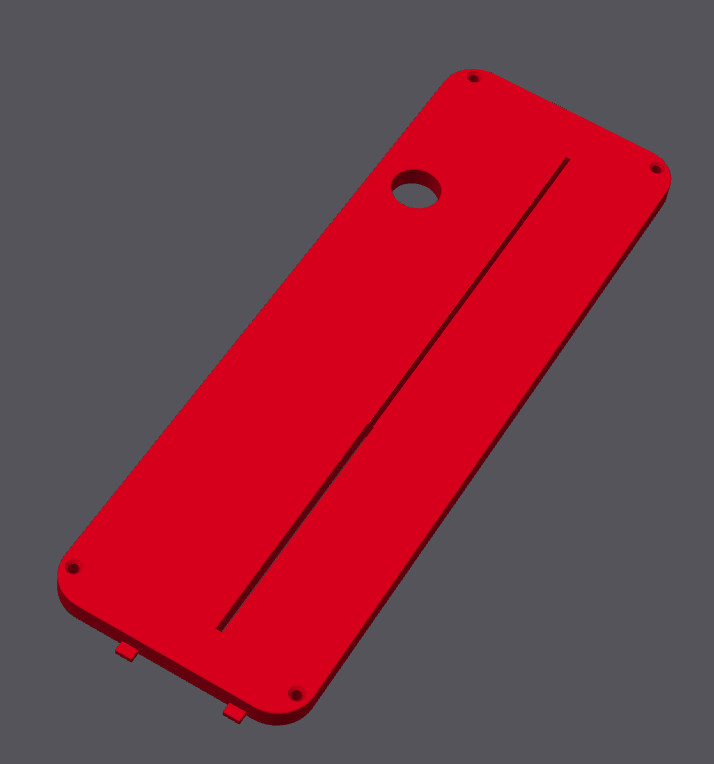 Zero Clearance THROAT INSERT PLATE FOR Bosch GTS 635-216 Table Saw