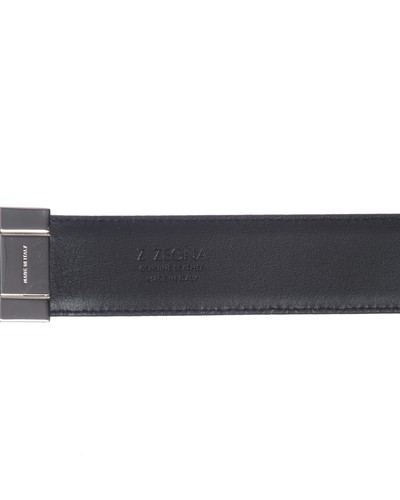 Zegna Belt DOUBLE FACE Leather ITALY Man Black ZPJ45F408B NVN Sz.115 MAKE OFFER - Picture 4 of 11