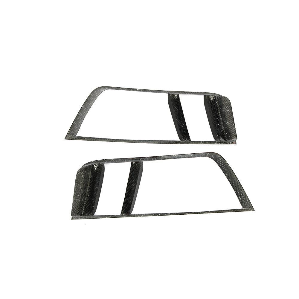 For Audi R8 2016-2018 DRY CARBON FIBER Rear Bumper Air Vent Intake Covers Grille