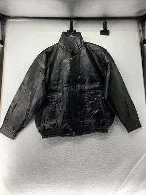 Napoline Leather Outfitters Patchwork Jacket Handcrafted Lined Mens XLarge