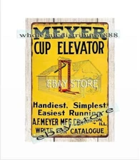 Meyer Cup Elevator metal tin sign garden reproductions