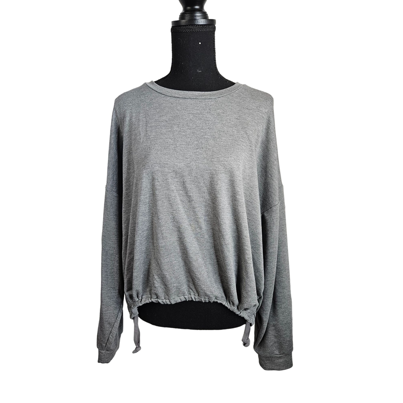 Fabletics Pullover Crop Drawstring Side Waist Lon… - image 3