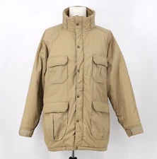 VINTAGE WOOLRICH 90's Men's Tan Coat Jacket Parka Size XL