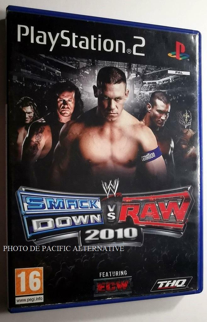 jeu WWE SMACKDOWN vs RAW 2010 playstation 2 PS2 francais catch combat COMPLET