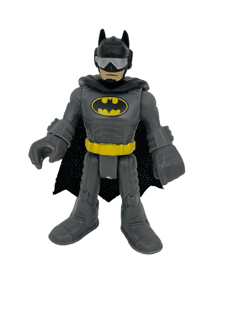Imaginext DC Super Friends Batman Black & Gray Visor Figure | eBay