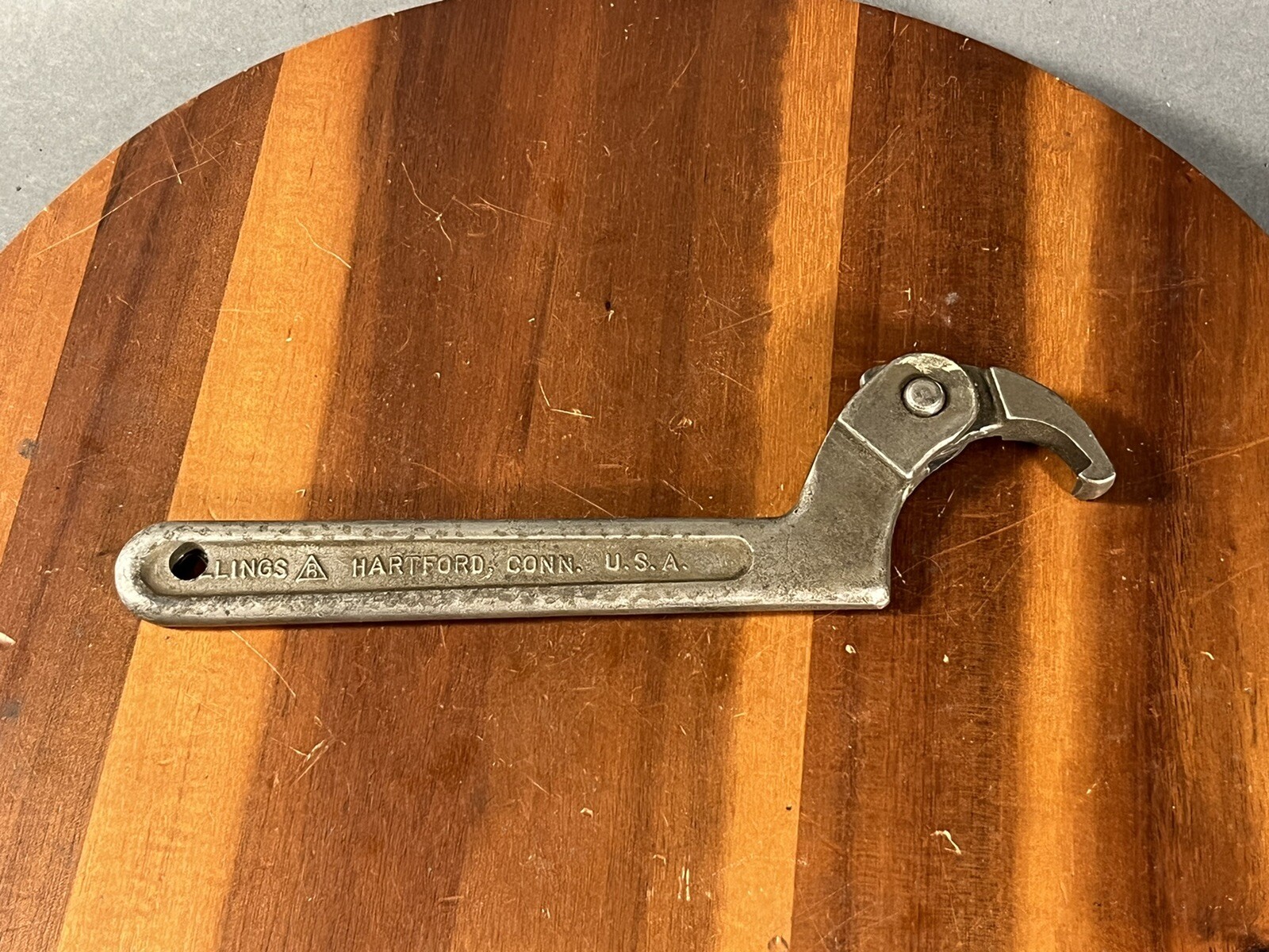 RARE No. 472 BILLINGS ADJUSTABLE HOOK SPANNER WRENCH, 11/4" 3" HARTFORD USA eBay