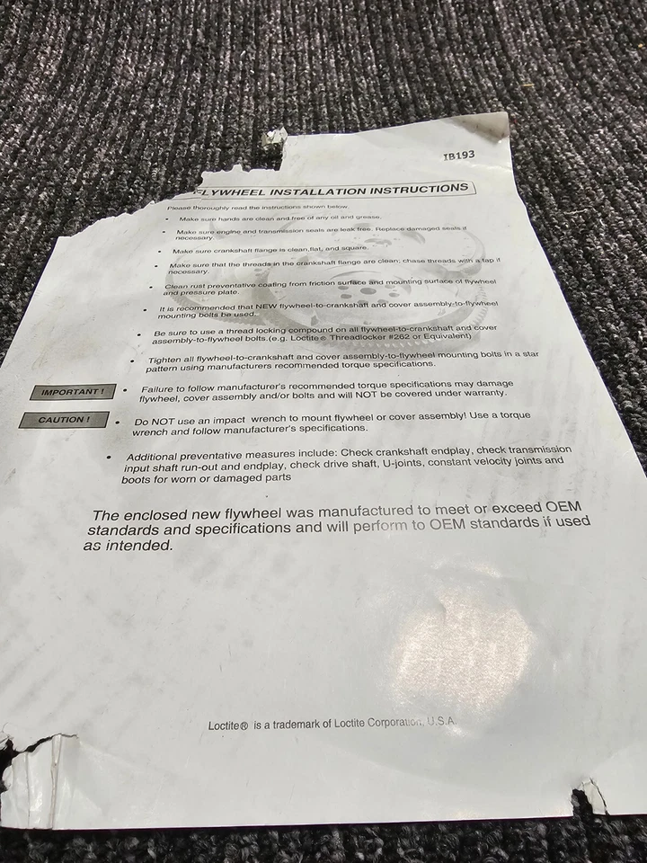Volante embrague Perfection 50-2759 para Ford F-250 Super Duty 1999-2009 Foto 3 de 4