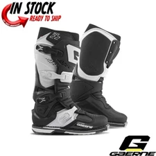 NEW! 2025 GAERNE SG-22 MOTOCROSS OFFROAD BOOT BLACK/WHITE - PICK SIZE