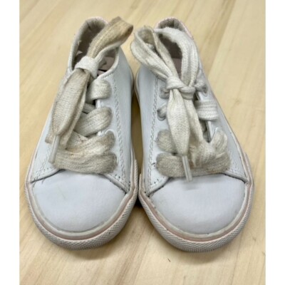 Polo Ralph Lauren White Logo Sneaker sz 5 (S1548) | eBay