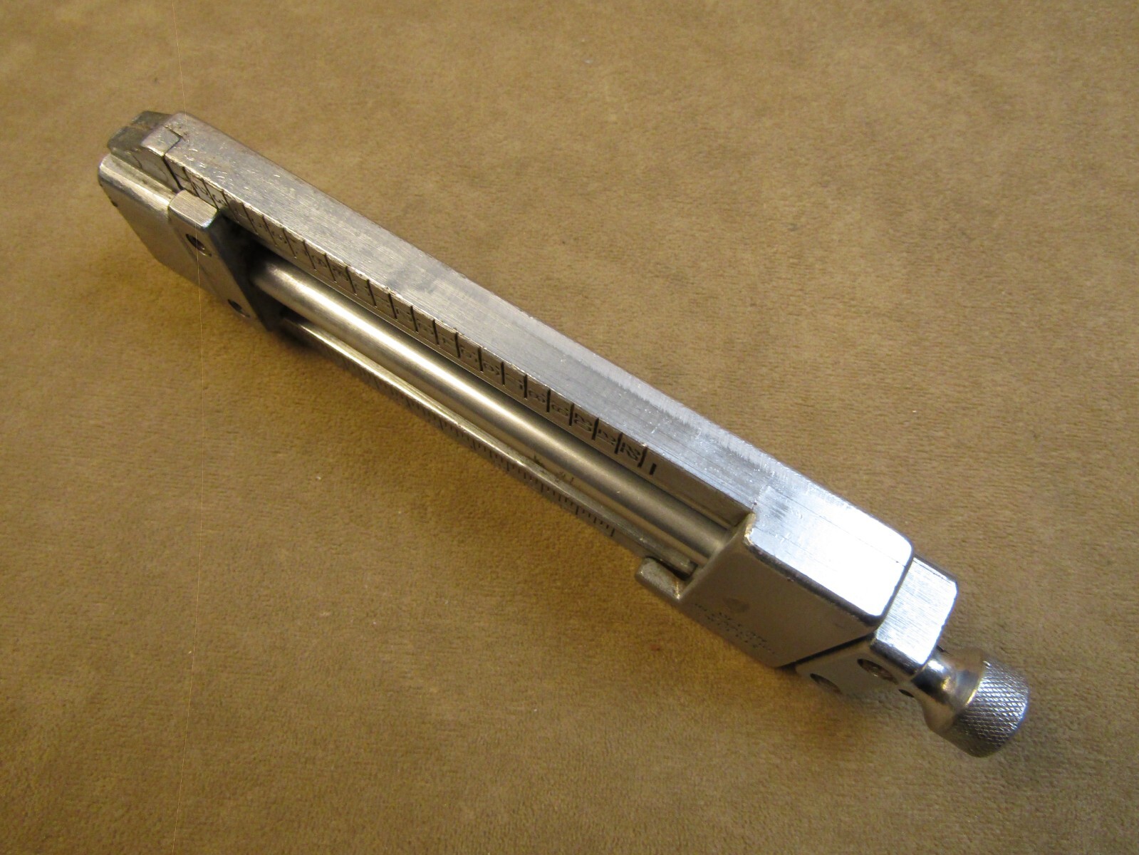 VINTAGE LUDLOW NO.19492 22 PICA TYPESETTING PRINTER PRINTING COMPOSING STICK