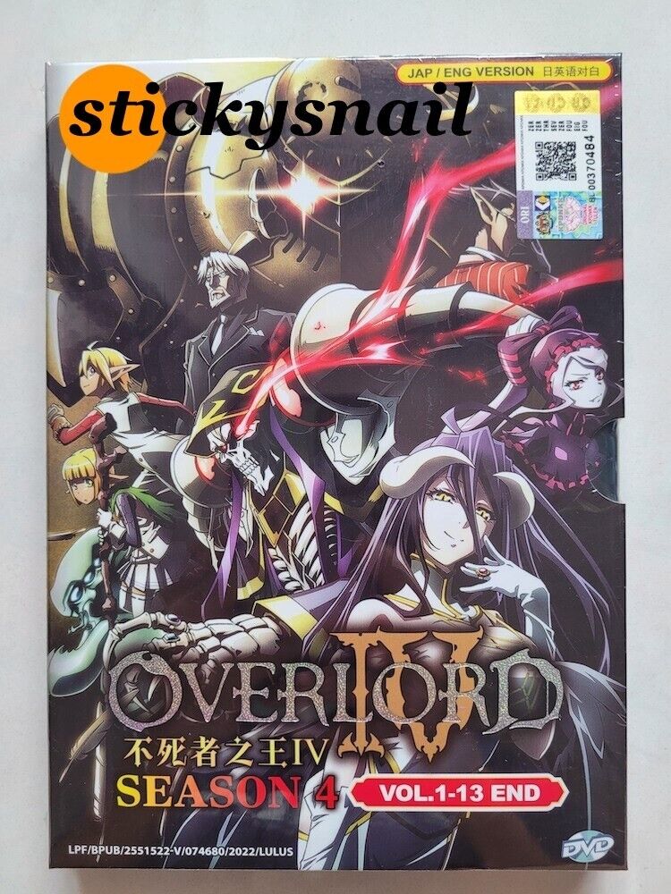 OVERLORD Season 4 Vol.1-13 End ANIME DVD English Dubbed Region All