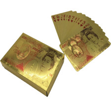 24K Gold Plated Playing Cards Poker Game 99.9% Certificate