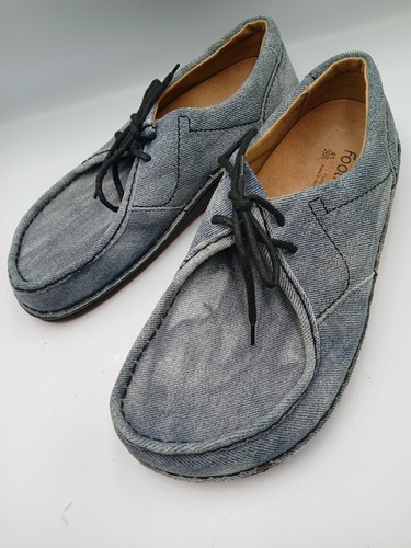 Birkenstock Footprints Size 7.5 41 Denim Leather Regular Fit Mens Womens Shoes - Picture 11 of 11