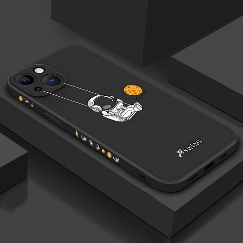 For iPhone 14 13 12 11 Pro Max XR XS 8 Astronaut Soft Case Lens Protection Cover - Photo 7 sur 18