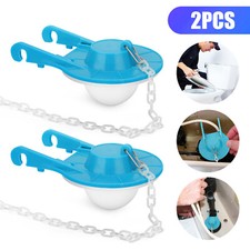 2Pcs Toilet Flapper Ultra High-Performance Universal For 2inch Flush Valves Blue