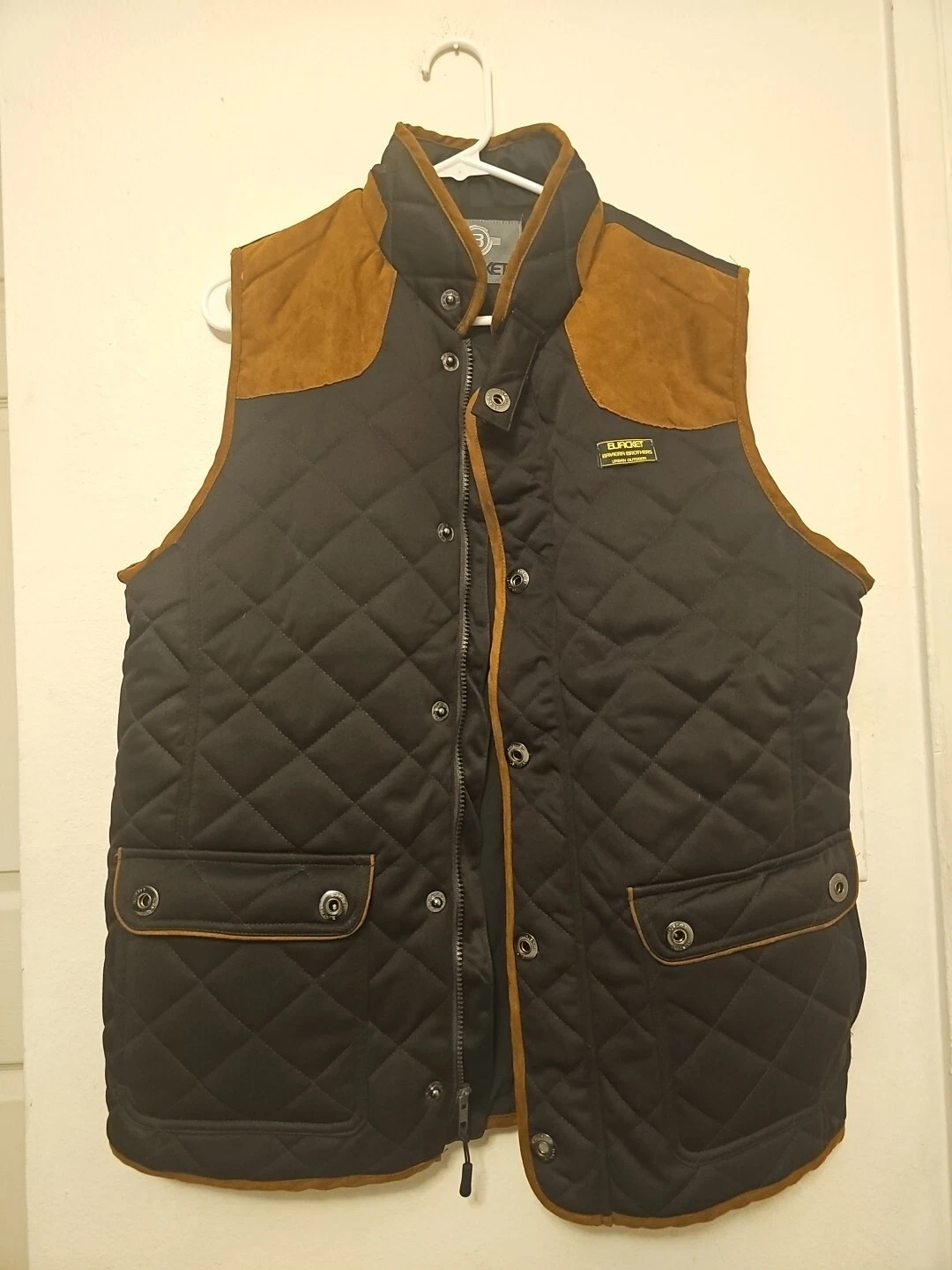 BJACKET Men's Stretch Waterproof Breathable Travel Vest, Easy Packable. Large