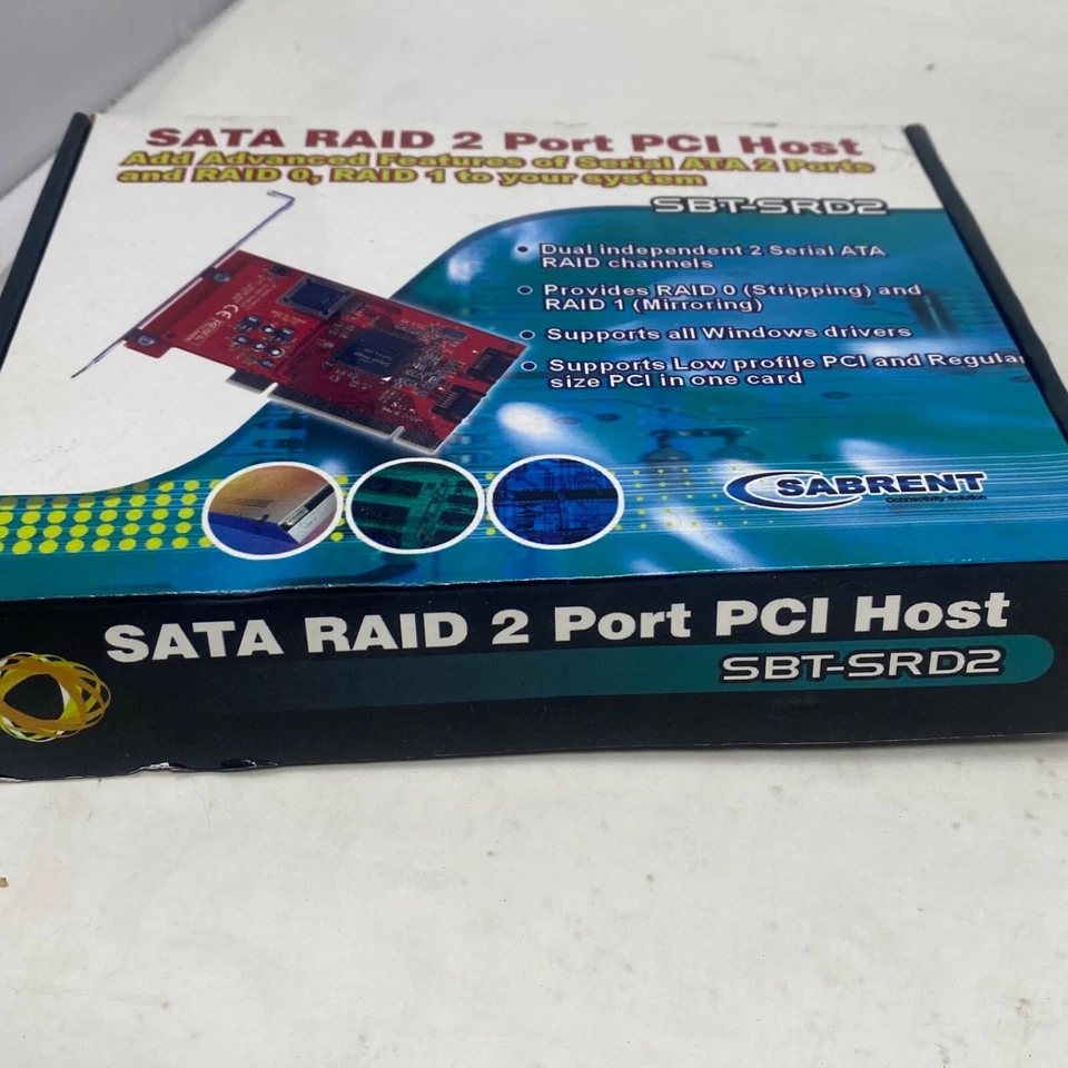 New Sabrent Sata Raid 2 Port PCI Host SBT-SRD2 - Image 2 of 4