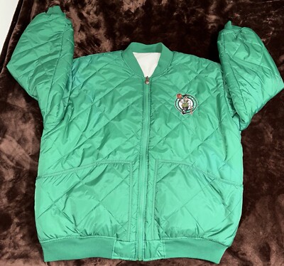 Vintage Boston Celtics USG NBA Store Reversible Bomber Jacket - Sz XXL