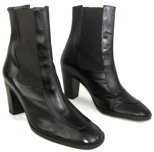 STEPHANE KELIAN Bottines talons 8 cm cuir marron chocolat 7 = 38 EXCELLENT ETAT