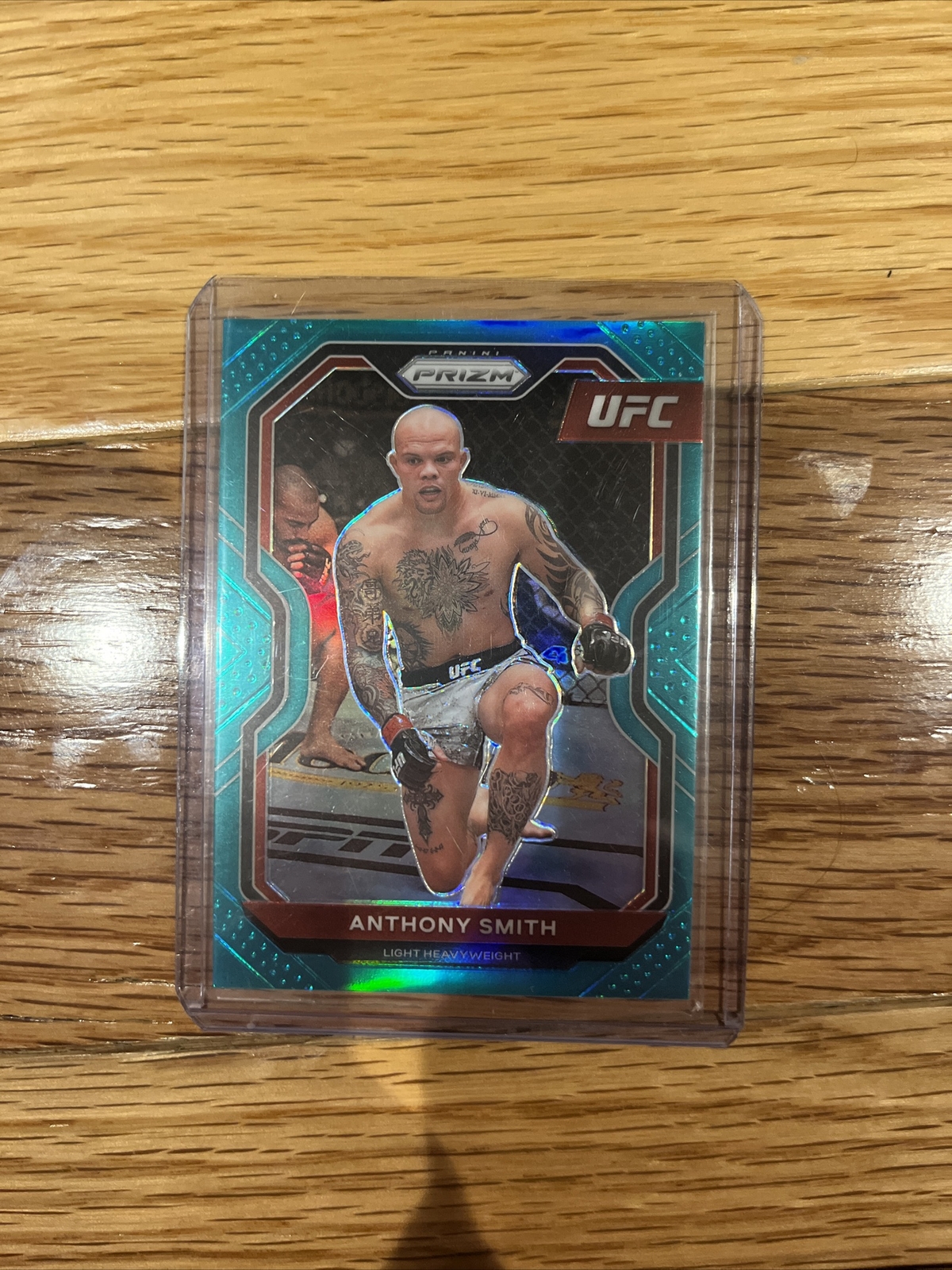 Anthony Smith 2021 Panini Prizm UFC Teal Refractor Card 32/49 #96