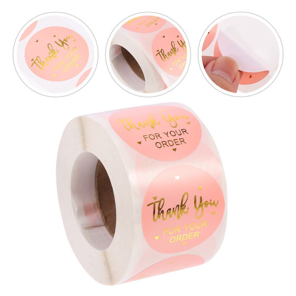 500 Pcs Thank You Gift Label Decal Labels Sticker Stickers Small Business