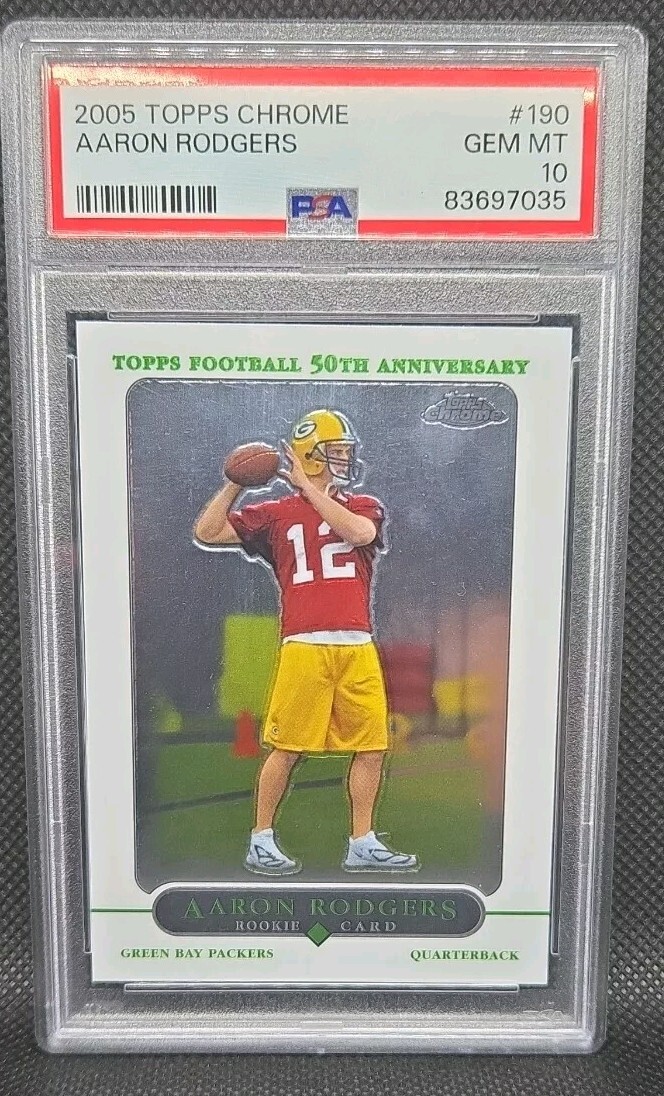 2005 Topps Chrome Aaron Rodgers PSA 10 eBay
