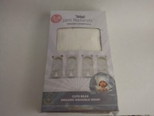 Jam Naturals- Baby Swaddle Blanket, Cute Bear Organic Receiving 3-6m