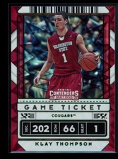 2020 Contenders Draft Picks #6 Klay Thompson Game Ticket Green Explosion