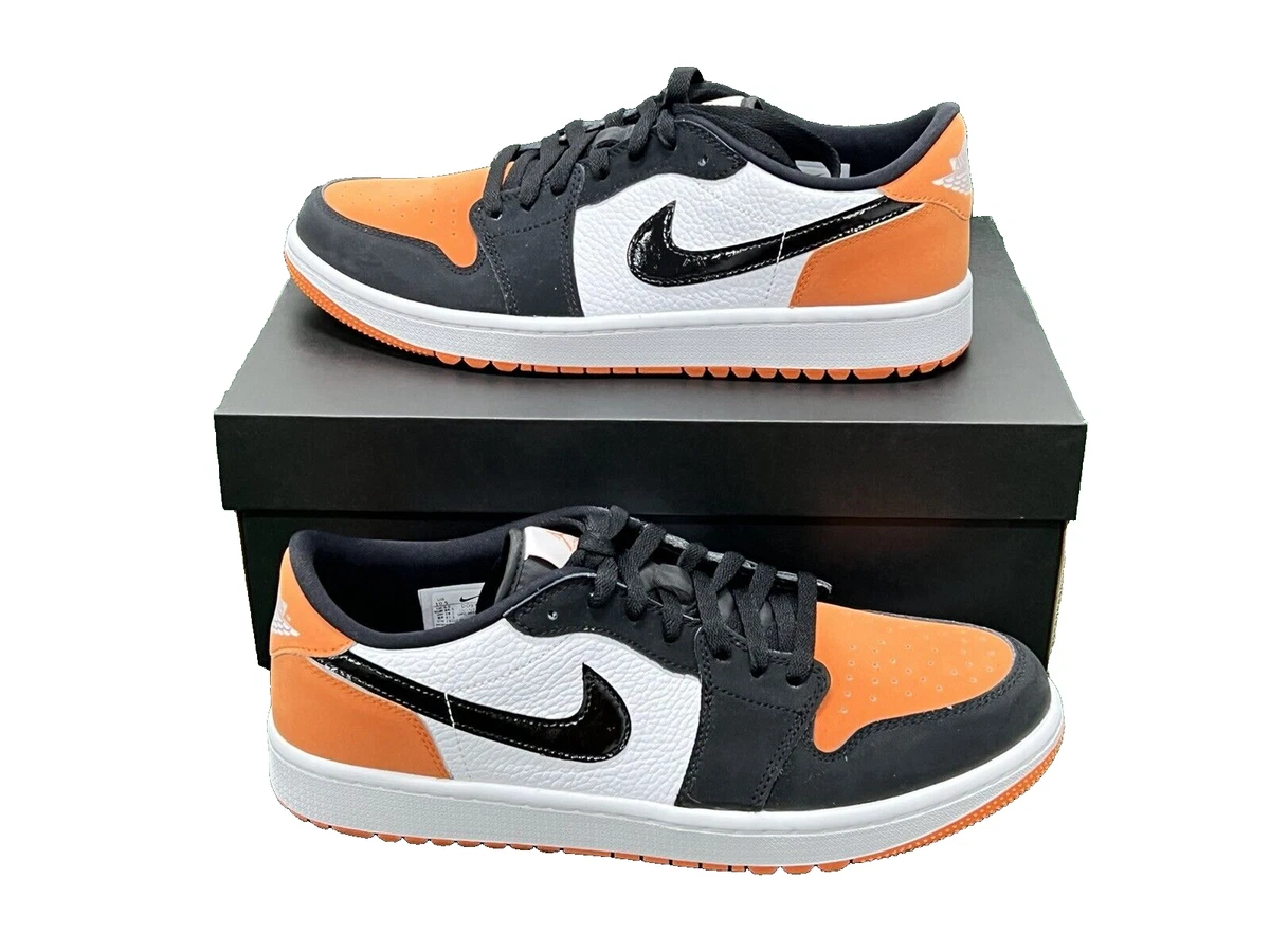 Orange and black store jordan 1 low
