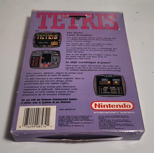 Tetris (Nintendo Entertainment System, 1989)NO MANUAL, TESTED - Picture 2 of 10