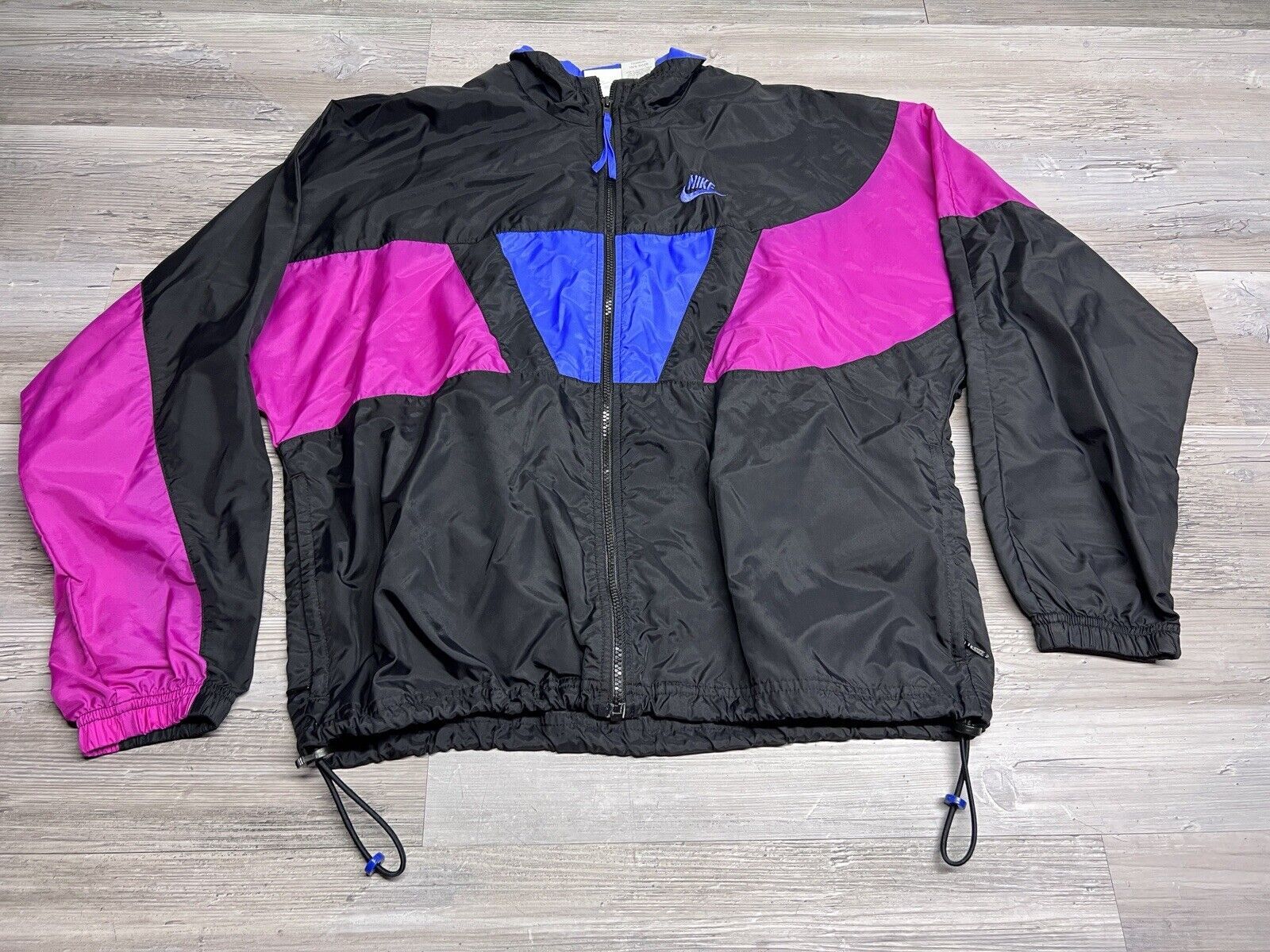 SACAI X NIKE Giacca a vento Nike vintage colorblock full zip donna M anni 90 Y2K