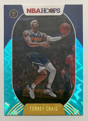 2020-21 Panini NBA Hoops Torrey Craig  Denver Nuggets Teal Explosion Parallel #2
