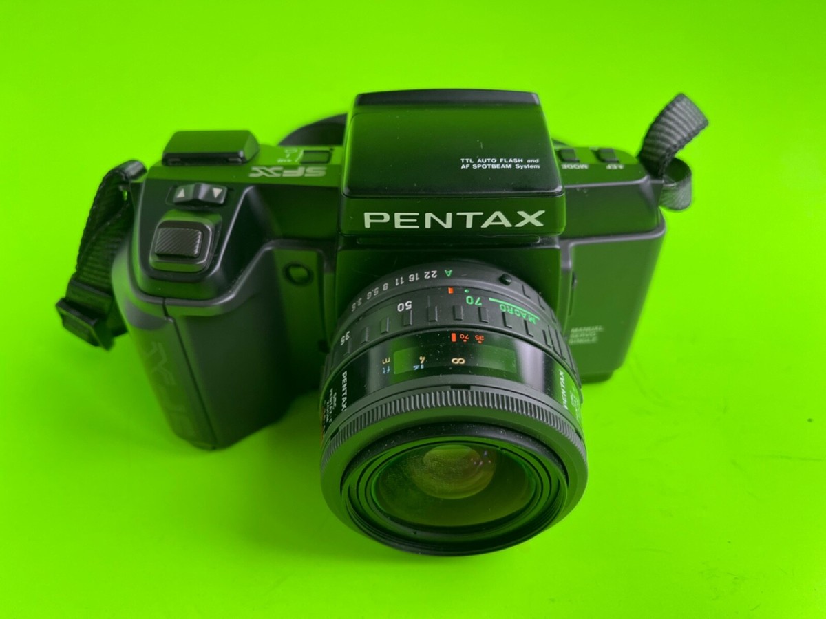 Pentax SFX Film Camera W/ Pentax 35-70mm F3.5-4.5 Works Needs