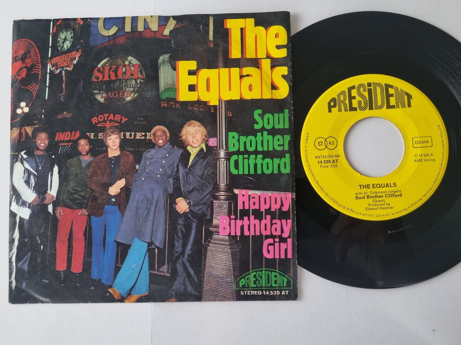 The Equals - Soul Brother Clifford / Happy Birthday Girl 7'' Vinyl Germany