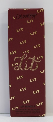 Colourpop LIT Lip Bundle Wig I See You Gloss Dukes Pencil new in box full size - Picture 2 of 10