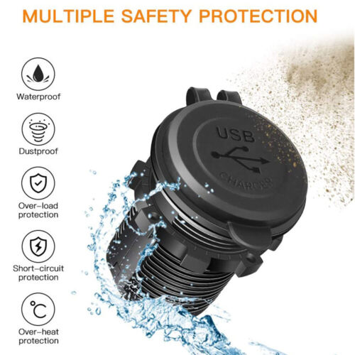 12V Car Cigarette Lighter Socket Dual USB 2.1A Port Charger Power Outlet LED USA - Picture 22 of 22