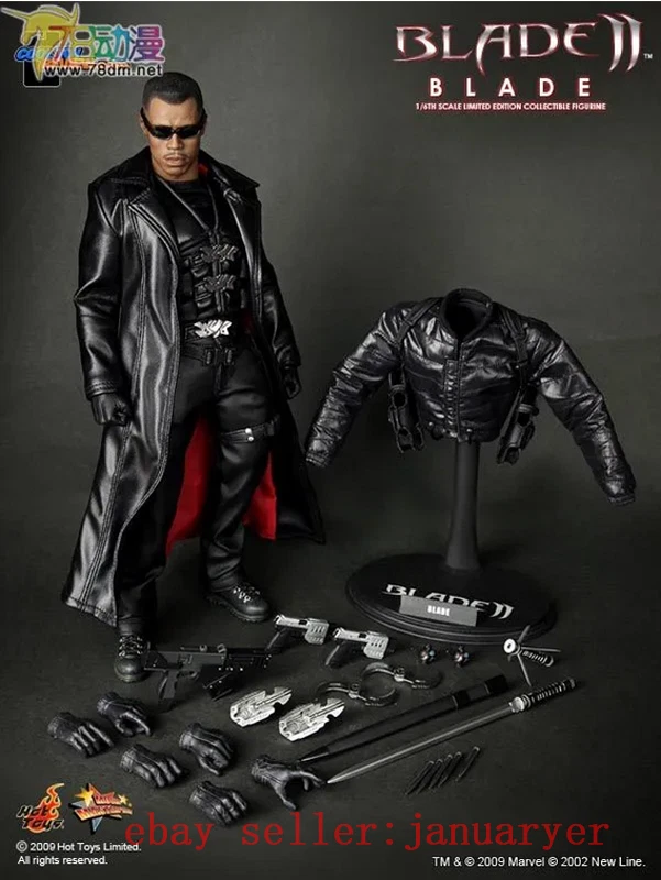 Perfect Hot Toys Mms113 1 6 Blade II Blade Action Figure In Stock