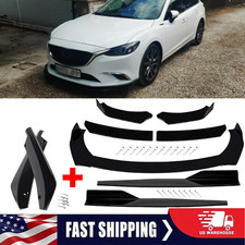 Front Bumper Lip Chin Spoiler Body Kit Splitter Side Skirt For Mazda 3 6 Atenza Front Bumper Lip Chin Spoiler Body Kit Splitter Side Skirt For Mazda 3 6 Atenza