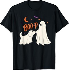 Boo Boo-p Ghost Dog Funny Halloween Dog Lovers Dog Mom T-Shirt