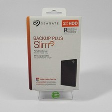 New Seagate Portable Backup Plus Slim 2TB USB-C to USB-A HDD 2R1AP7-573